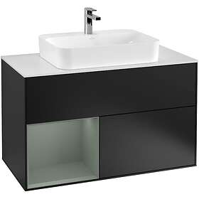 Villeroy & Boch Tvättställsskåp Finion med 2 Lådor Hylla och Bänkskiva för Ytmonterat F361GMPD