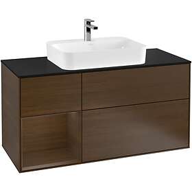 Villeroy & Boch Tvättställsskåp Finion med 3 Lådor Hylla och Bänkskiva för Ytmonterat F412GNGN