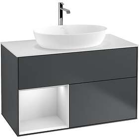 Villeroy & Boch Tvättställsskåp Finion med 2 Lådor Hylla och Bänkskiva för Fristående från Artis Collaro G771MTHG