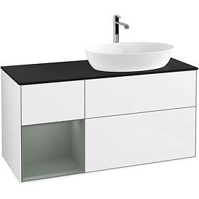 Villeroy & Boch Tvättställsskåp Finion med 3 Lådor Hylla och Bänkskiva för Ocentrerat från Artis Collaro G802GMGF