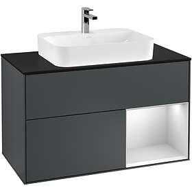 Villeroy & Boch Tvättställsskåp Finion med 2 Lådor Hylla och Bänkskiva för Ytmonterat G372MTHG