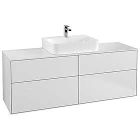 Villeroy & Boch Tvättställsskåp Finion med 4 Lådor och Bänkskiva för Centrerat F19100MT