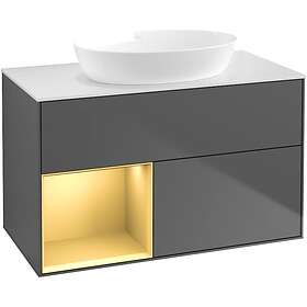 Villeroy & Boch Tvättställsskåp Finion med 2 Lådor Hylla och Bänkskiva för Fristående från Artis Collaro FA11HFGK