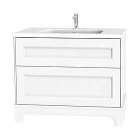 Miller Badrum Tvättställsskåp 100 med Lådor och sockel för Heltäckande Lådkommod golvstående 498-2