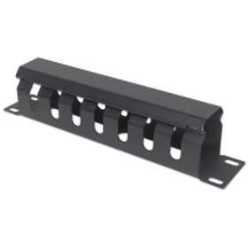 Intellinet 10In Cable Management Panel 1U Covered Black 714853