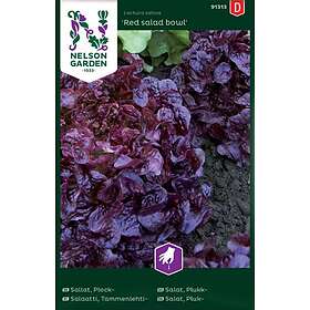 Nelson Garden Fröer Sallat Plock- Red Salad Bowl Röd