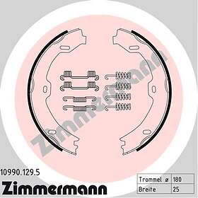 Otto Zimmermann Bromsbackar, sats, parkeringsbroms 10990.129.5