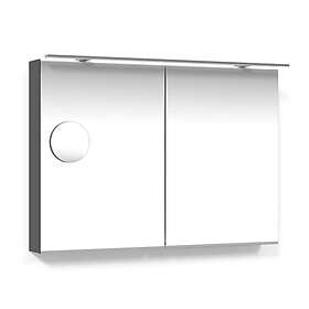 Macro Design Spegelskåp Crown med Rampbelysning LED Spgskp 100 Ant Ram.Fsp FCS100ABRLF