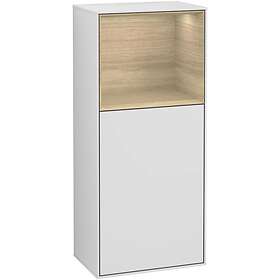 Villeroy & Boch Väggskåp Finion med 1 Dörr och Öppen Hylla Uppe 418 mm Sidoskåp G510PCMT