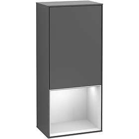 Villeroy & Boch Väggskåp Finion med 1 Dörr och Öppen Hylla Nere 418 mm Sidoskåp G540MTGK