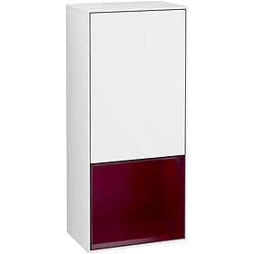 Villeroy & Boch Väggskåp Finion med 1 Dörr och Öppen Hylla Nere 418 mm Sidoskåp F550HBGF