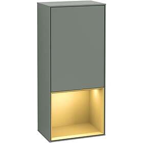 Villeroy & Boch Väggskåp Finion med 1 Dörr och Öppen Hylla Nere 418 mm Sidoskåp F550HFGM