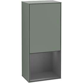 Villeroy & Boch Väggskåp Finion med 1 Dörr och Öppen Hylla Nere 418 mm Sidoskåp F550GKGM