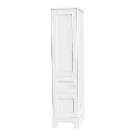 Miller Badrum Högskåp Kensington med 2 Lådor Golvstående Vänsterhängd Vit 492V-2