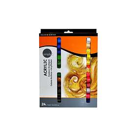Daler-Rowney: Akrylfärgsset Simply 12ml 24 färger