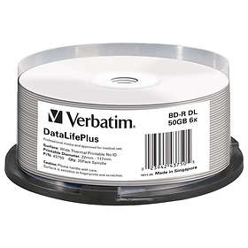 Verbatim BD-R DL 50GB 6x 25-pack Spindel Wide Thermal Printable