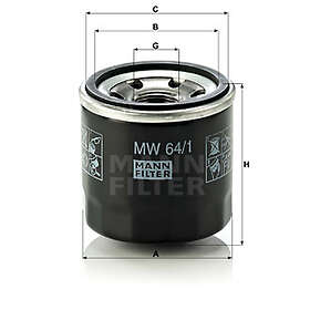 Oljefilter MANN-FILTER MW 64/1