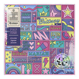 Stars Trasig Skiva Pop Pussel 200 Bitar