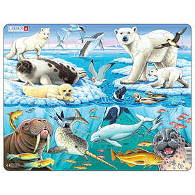 Larsen Djurarter i Arktis 75 Bitar