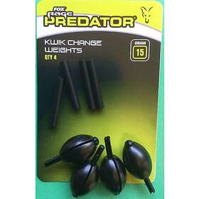 Fox Rage Predator Quick Change Lead Svart 15g