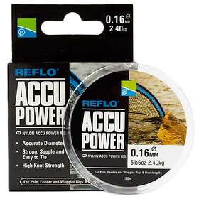 Preston Innovations Accu Power Carpfishing Line 100 M Durchsichtig 0.140 mm