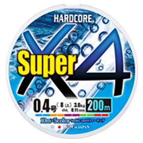 Duel Hardcore Super X4 Braided Line 200 M Flerfärgad 0.190 mm