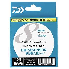 Daiwa Emeraldas Sensor 8 Braid+si2 150 M Flerfärgad 0.100 mm
