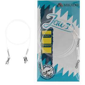 Mikado Fluorocarbon Jaws Leader 45 Cm Durchsichtig 15kg
