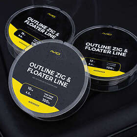 Avid Carp Outline Zig&floater fishing Line Guld 10 Lbs