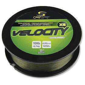 Carp Spirit Velocity Xs fishing Line 1200 M Grönt 0,400 mm