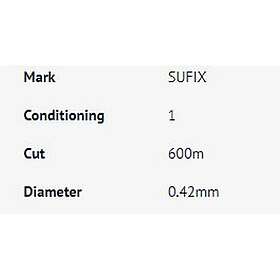 Sufix Key Lime Igfa Monofilament 600 M Gul 0.680 mm