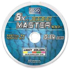 ASSO Pe Jigging Master 100 M Braided Line Flerfärgad 0,470 mm