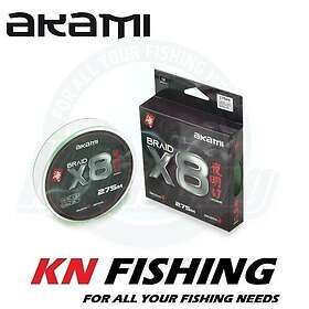 Akami Yoake X8 Flätad Lina 0.140mm 275m