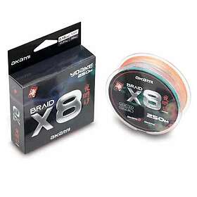 Akami Yoake X8 250 M Braided Line Flerfärgad 0,140 mm