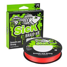 Berkley Sick 300 M Braided Line Röd 0,190 mm