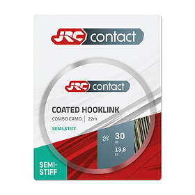 JRC Coated Hooklink Combo Semi Stiff Braided Line 22 M Grönt 30 Lbs