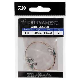 Daiwa Tournament Wire Leader 30 Cm Line Röd 8 Kg-Green Sleeve