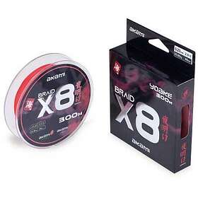 Akami Yoake X8 Braided Line 300 M Röd 0,200 mm