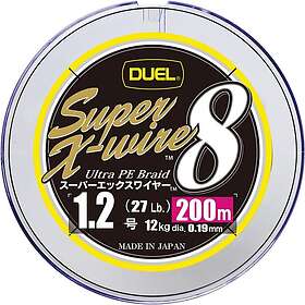 Duel Super X-wire 8 Braided Line 200 M Flerfärgad 0,170 mm