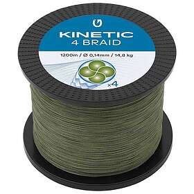 Kinetic Cyber 4 Braided Line 1200 M Grönt 0,160 mm