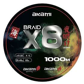 Akami Yoake X8 1000 M Braided Line Flerfärgad 0.340 mm
