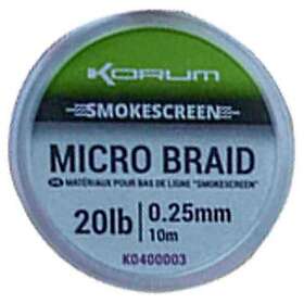 Korum Smokescreen Micro Braided Line 10 M Grå 0.180 mm