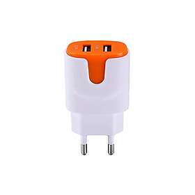 Case nätdel USB-adapter för Samsung Galaxy A5 Smartphone/surfplatta vit/orange