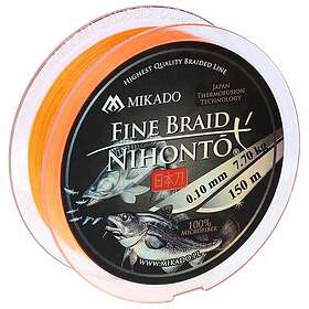 Mikado Nihonto Fine Braided Line 150 M Orange 0.100 mm