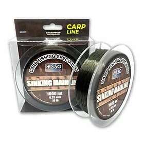 ASSO Sinking Mainline 1000 M Carpfishing Line Durchsichtig 0,350 mm