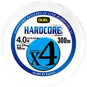 Duel Hardcore X4 Braided Line 300 M Vit 40 Lbs