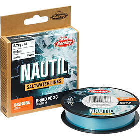 Berkley Nautil Inshore X8 150 m Braided Line Blue 0.200 mm