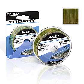Zebco Trophy Pike Monofilament 200 M Grönt 0,450 mm