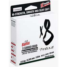 Sufix X8 Braided Line 150 M Gul 0,235 mm