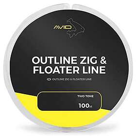 Avid Carp Outline Zig&floater fishing Line Guld 15 Lbs